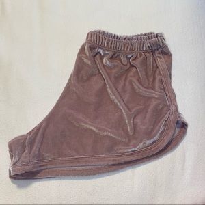 Brandy Pink Velvet Shorts